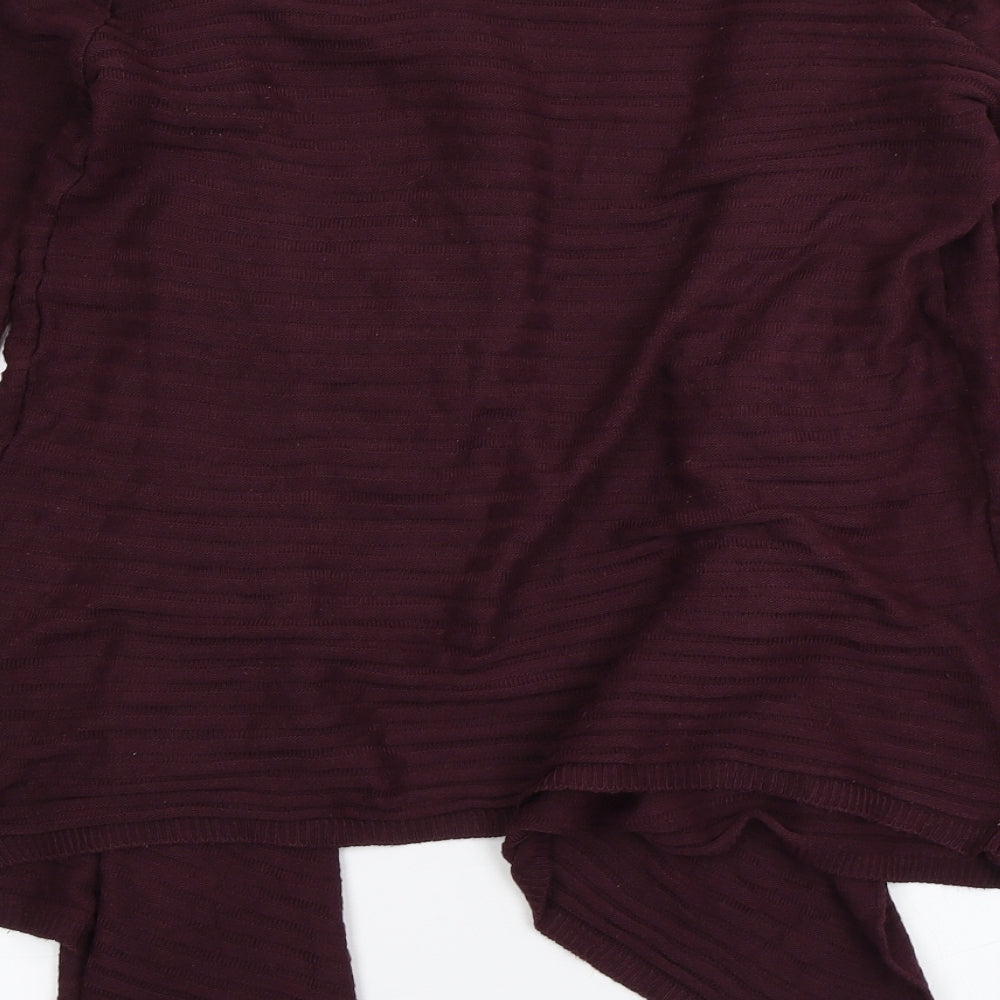 Select Womens Purple Knit Cardigan Jumper Size 10