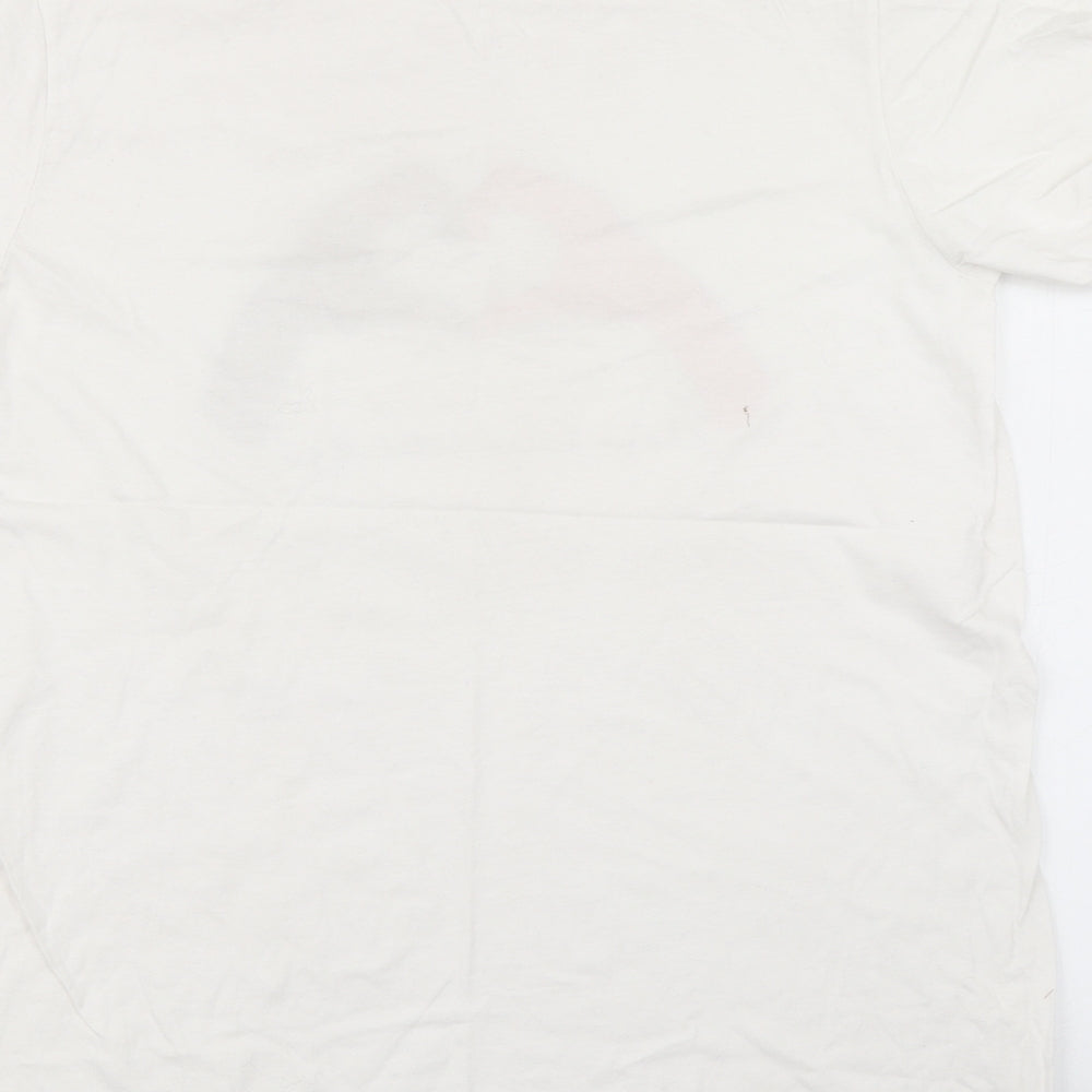 Gildan Womens White Basic T-Shirt Size M