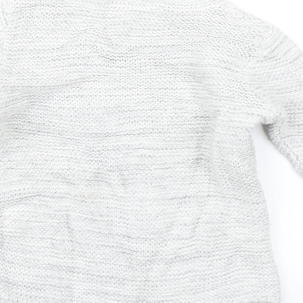 George Girls Grey Knit Pullover Jumper Size 0-3 Months