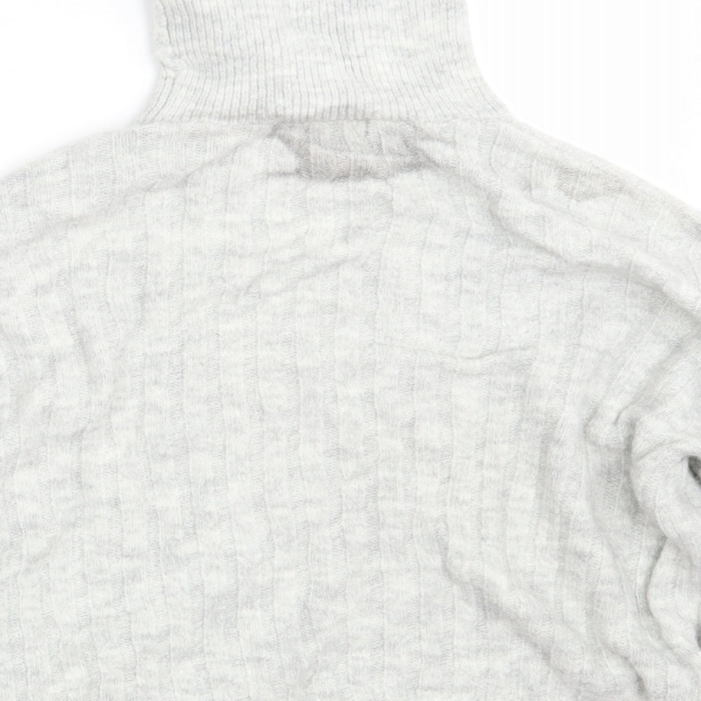 George Womens Grey Knit Pullover Jumper Size S