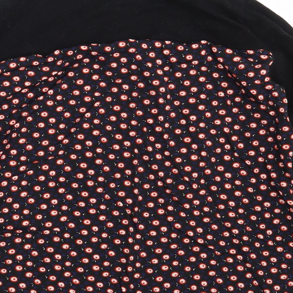 Oasis Womens Black Polka Dot Pullover Jumper Size S