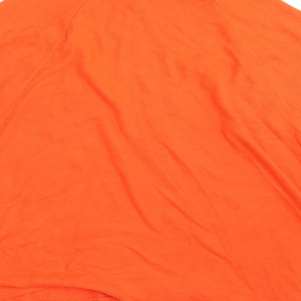H&M Womens Orange Pullover Sweatshirt Size XL