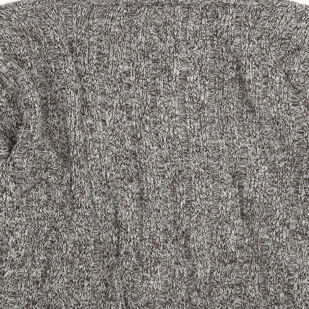 New Look Womens Brown Knit Pullover Jumper Size S
