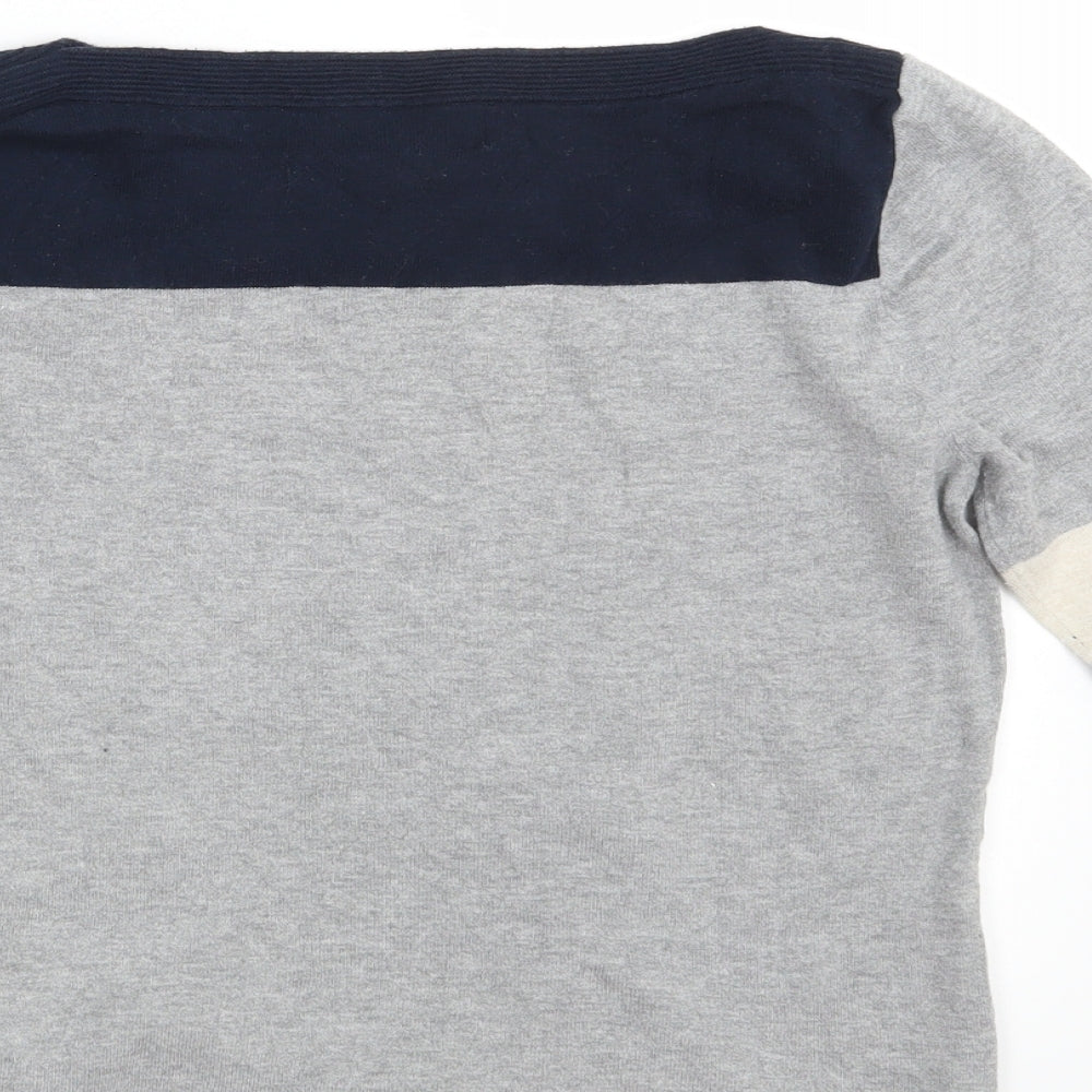 NEXT Womens Grey Knit Pullover Sweatshirt Size 12