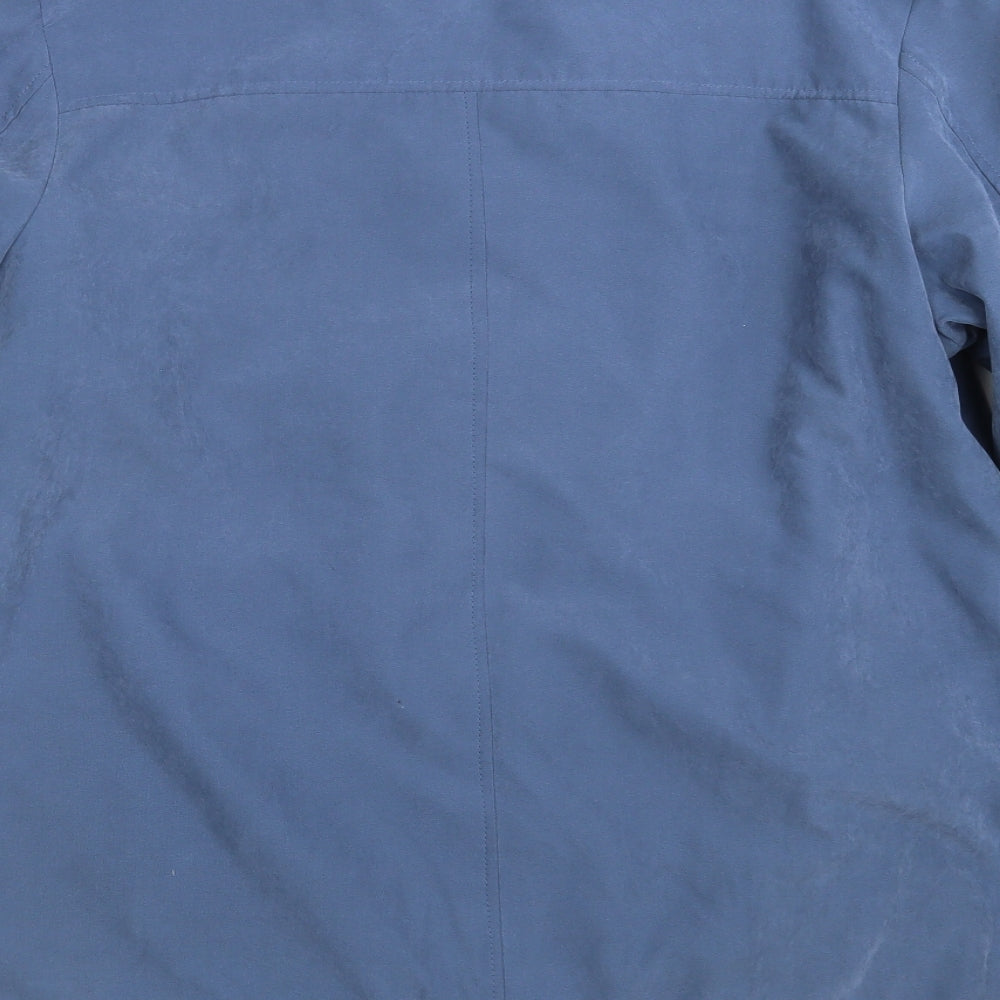 Katherine Hammond Womens Blue Overcoat Coat Size 14