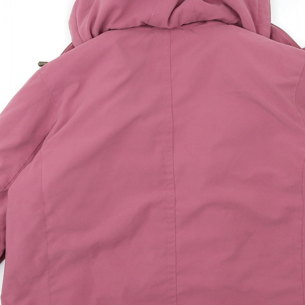Berkertex Womens Pink Overcoat Coat Size 14