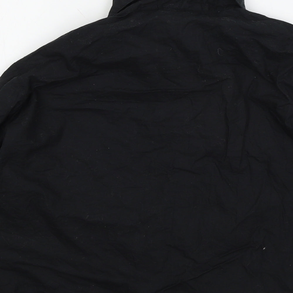 New Look Womens Black Basic Button-Up Size 12