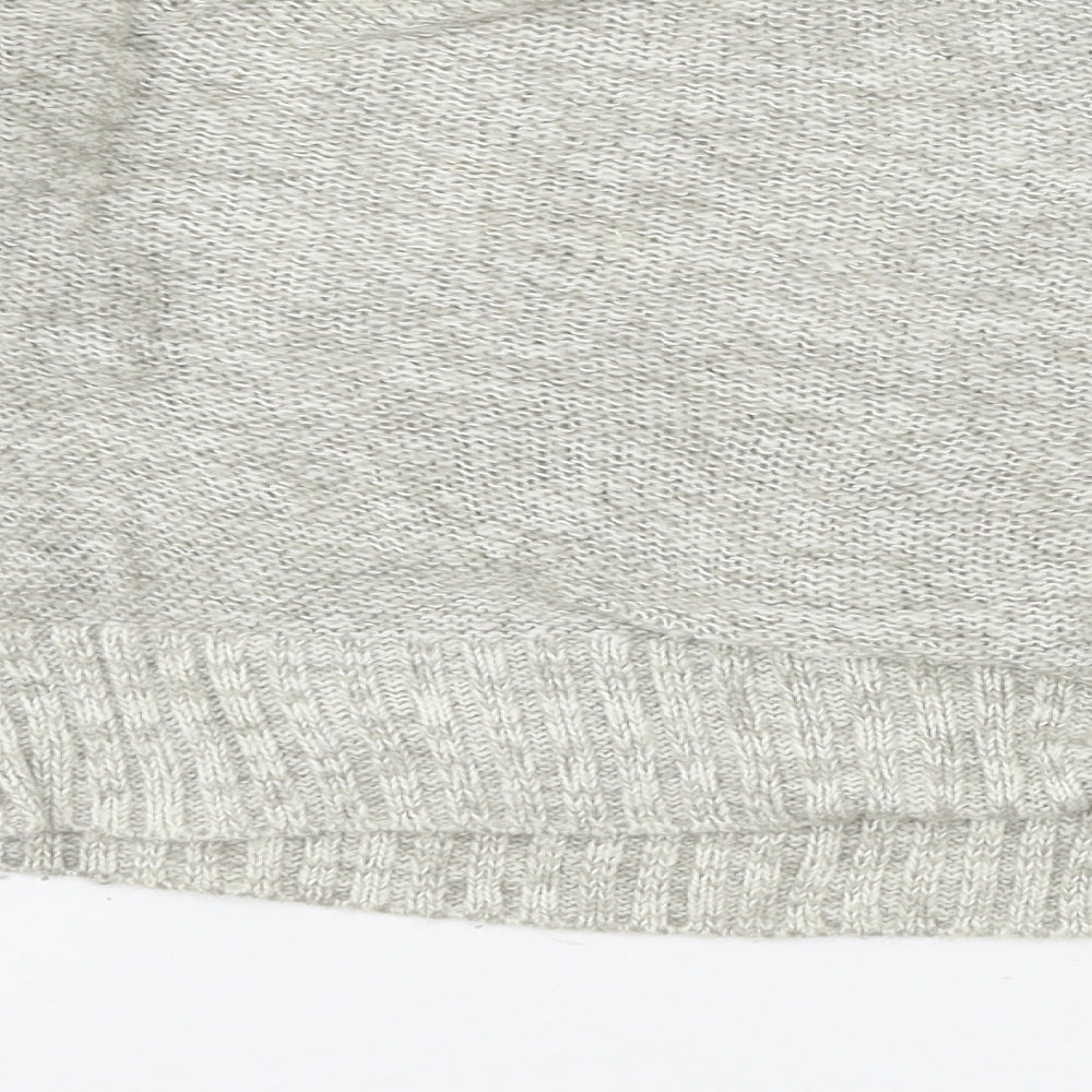New Look Womens Grey Knit Pullover Jumper Size M