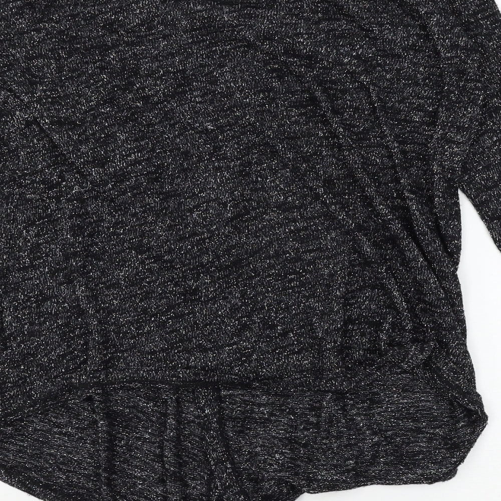 H&M Girls Grey Knit Cardigan Jumper Size 11-12 Years