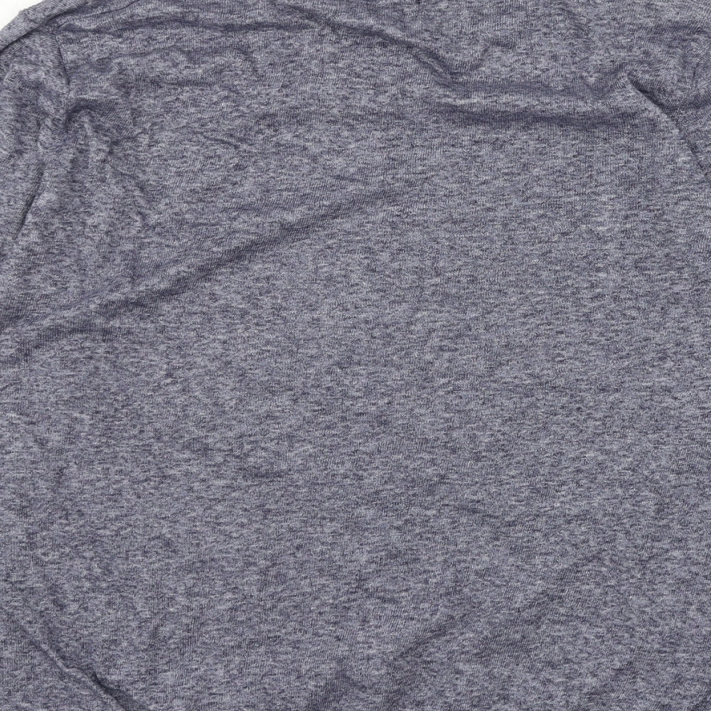 Boston Crew Mens Blue Knit Pullover Jumper Size L