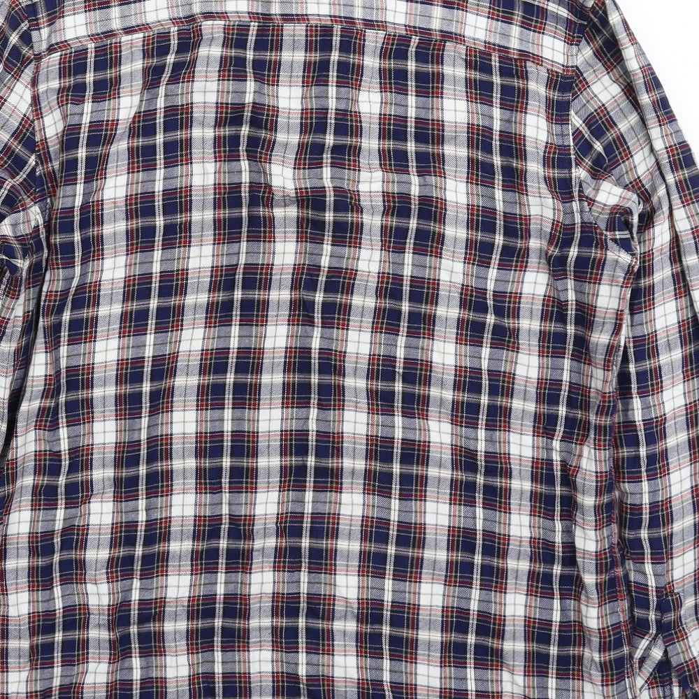 Burton Mens Multicoloured Check Button-Up Size L