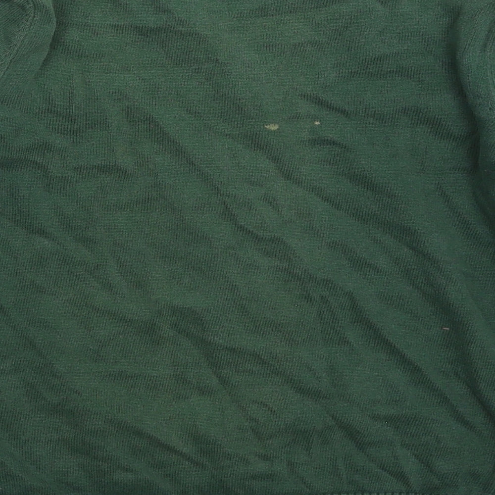 TU Girls Green Knit Cardigan Jumper Size 6 Years