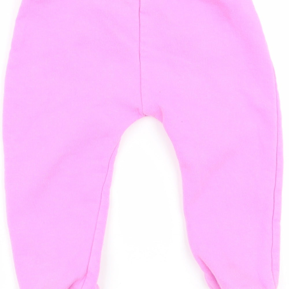 Asda George Girls Pink Jogger Trousers Size 12-18 Months