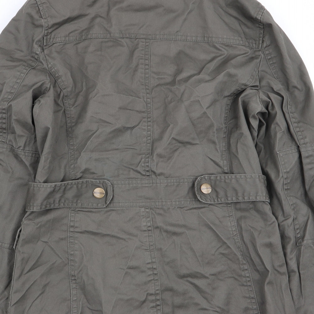 denim and co Womens Green Jacket Coat Size 8