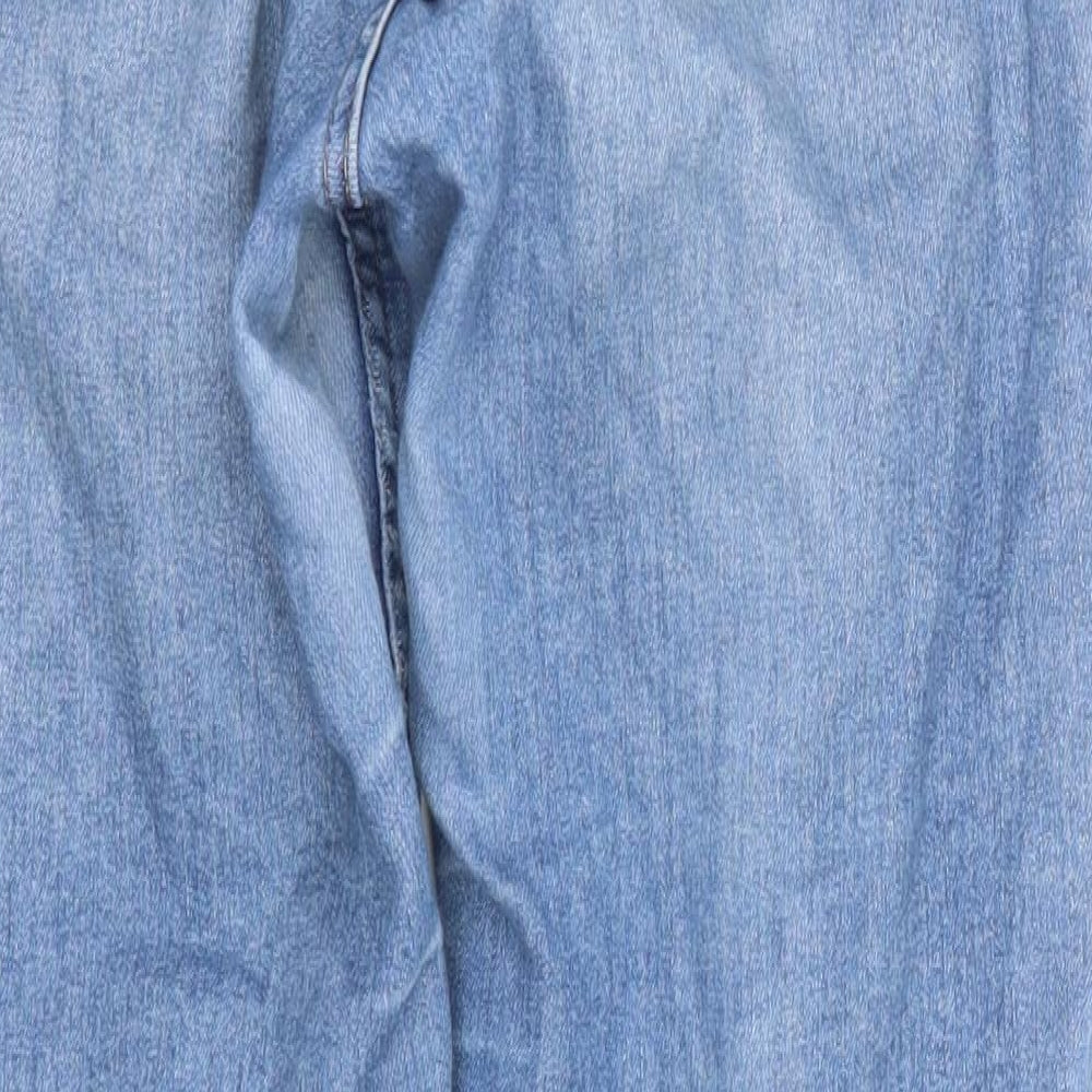 H&M Womens Blue Denim Straight Jeans Size 10 L27 in