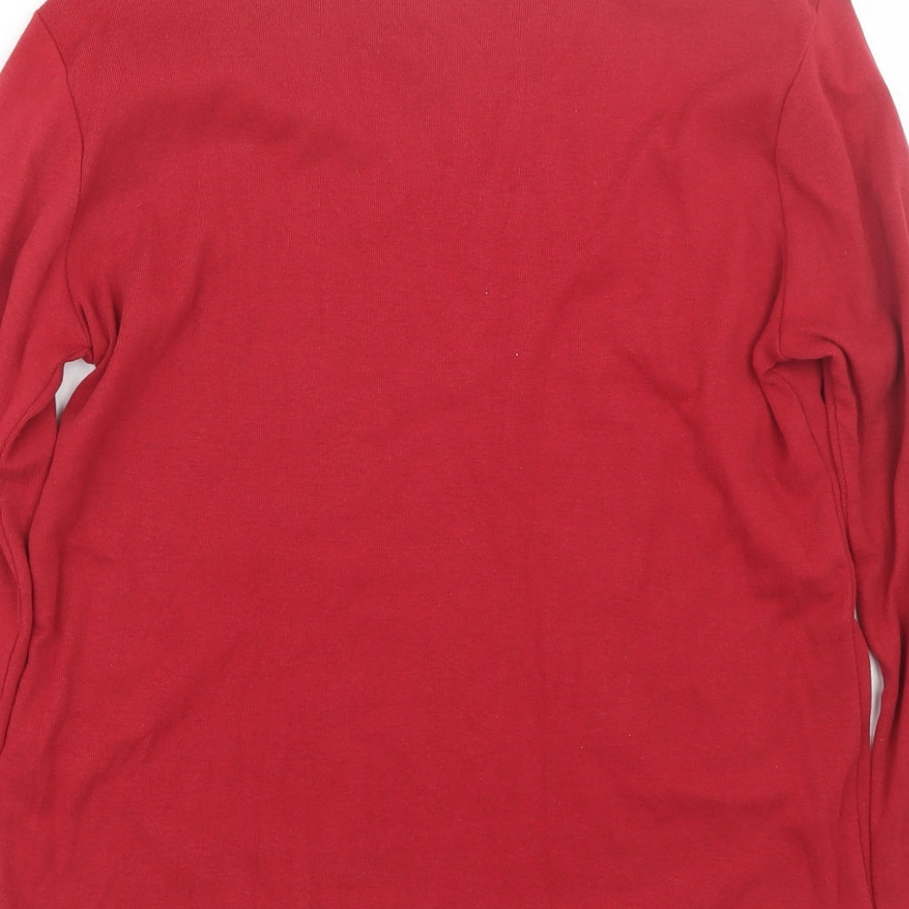Anna rose Womens Red Basic T-Shirt Size M