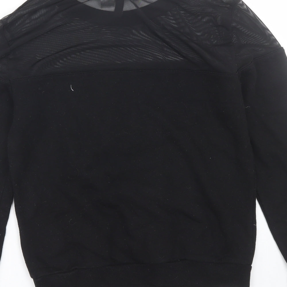 H&M Womens Black Pullover Sweatshirt Size XS