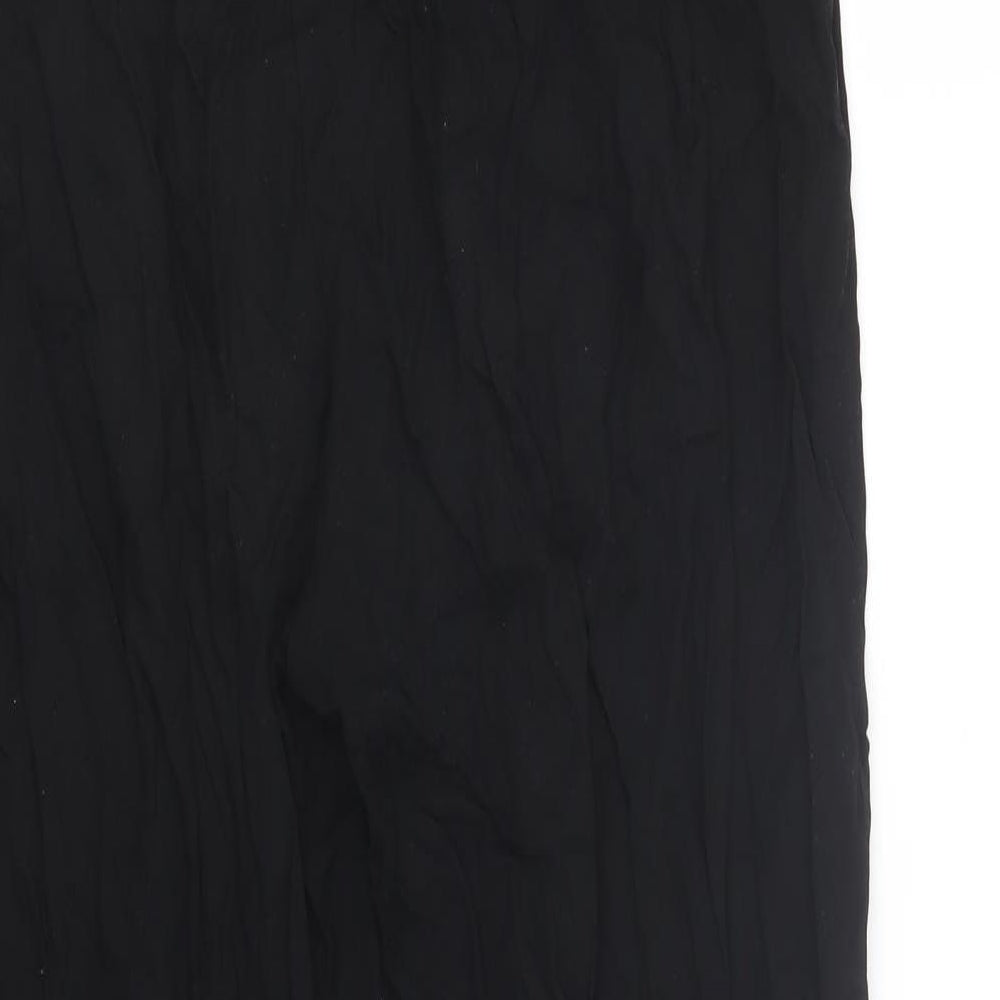 H&M Womens Black Capri Trousers Size 10 L27 in