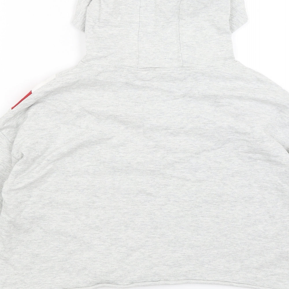 NEXT Girls Grey Pullover Hoodie Size 11 Years