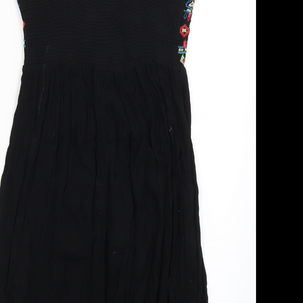 George Womens Black Striped Mini Size S