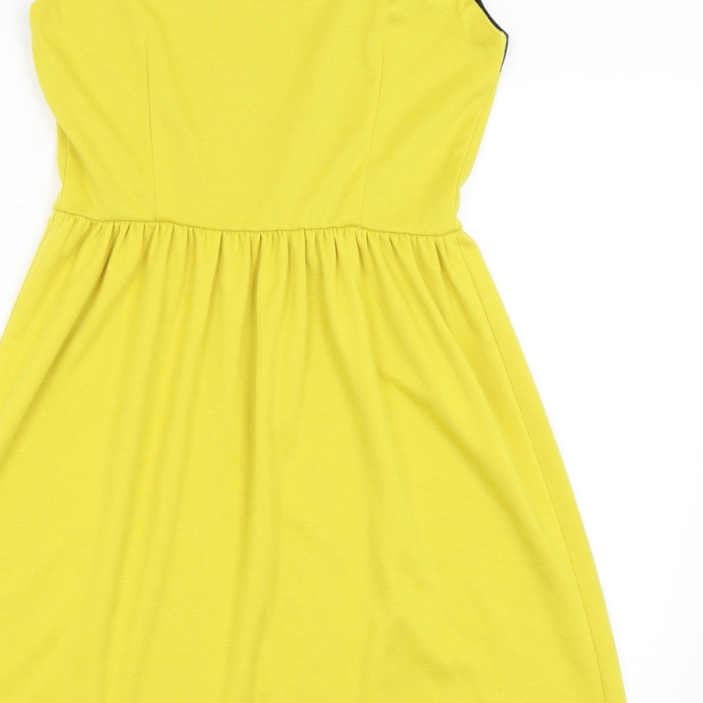Savida Womens Yellow Fit & Flare Size 12