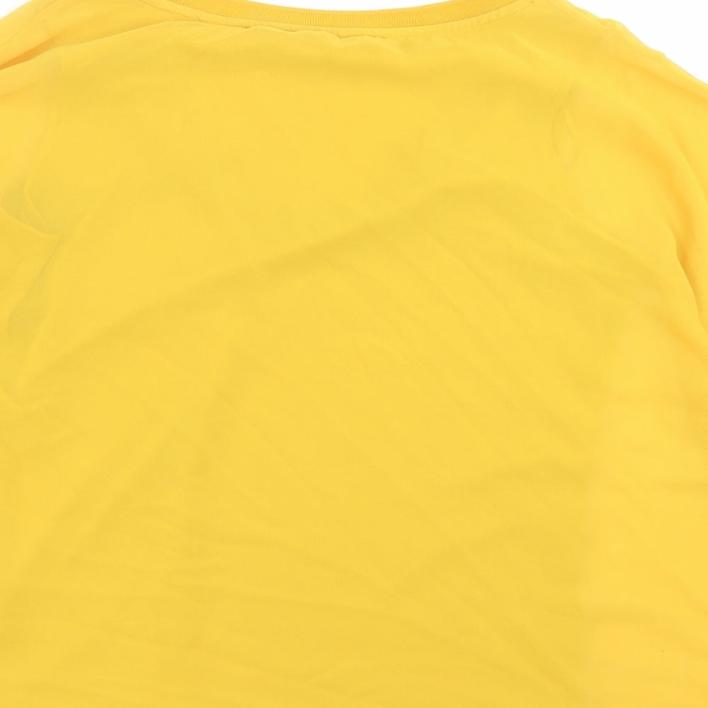 F&F Womens Yellow Basic Blouse Size 12