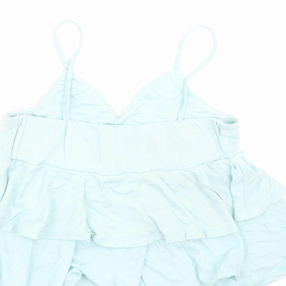 Primark Womens Green Camisole T-Shirt Size 10 - cropped