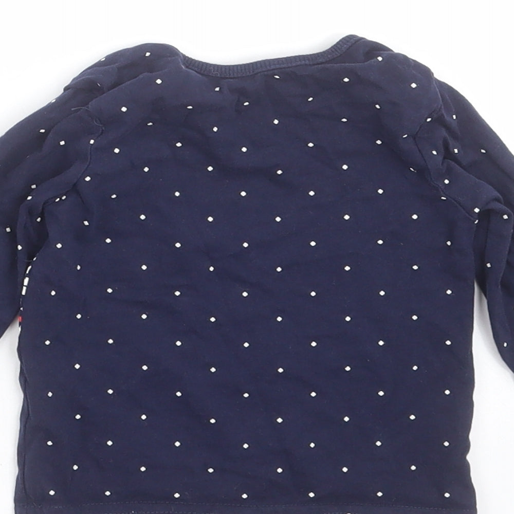 George Baby Blue Geometric Basic T-Shirt Size 3-6 Months