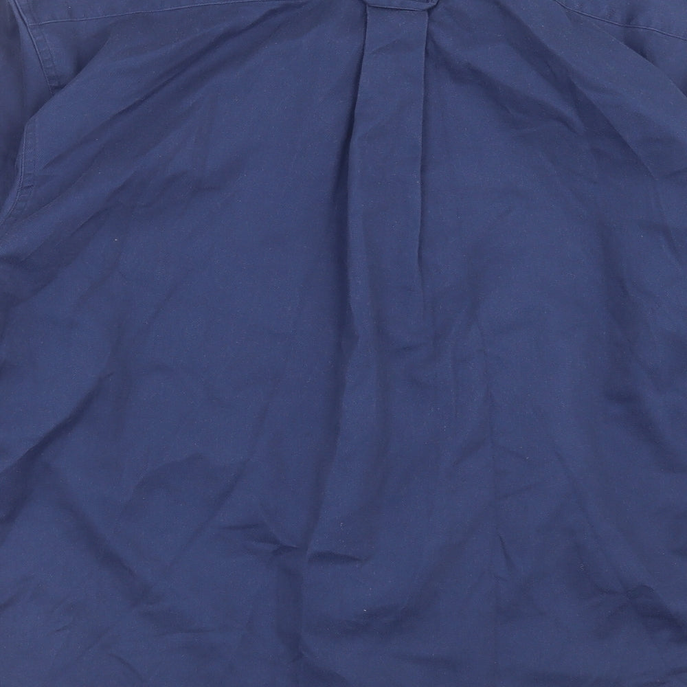 ARMANDO Mens Blue Button-Up Size M
