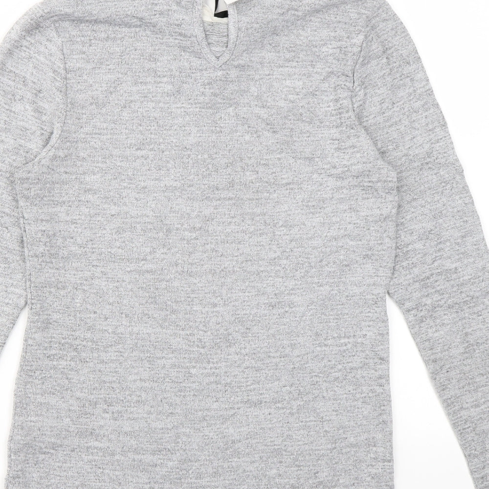 TEMT Womens Grey Pullover Jumper Size S