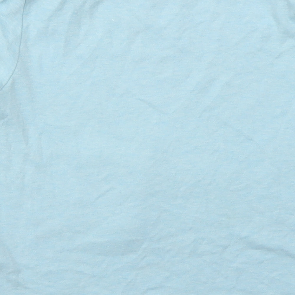 George Girls Blue Geometric Basic T-Shirt Size 5-6 Years