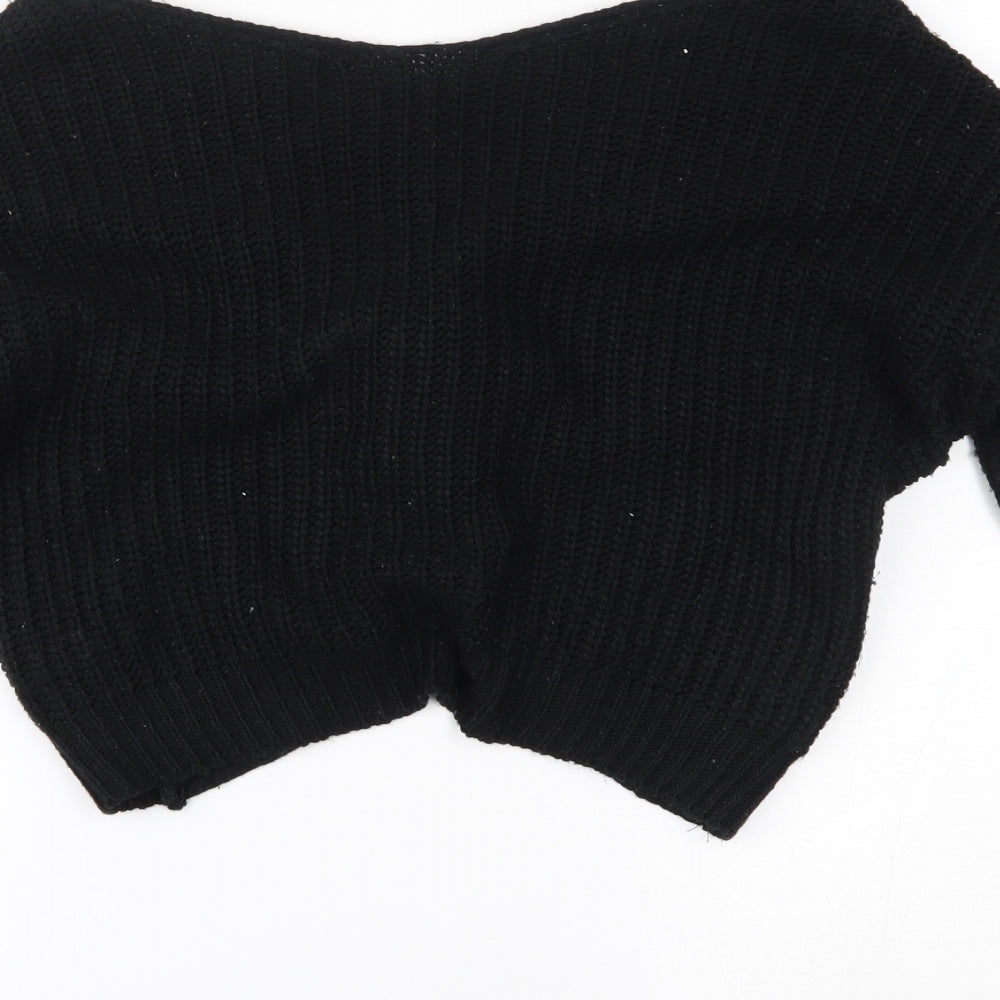 Preworn Womens Black Basic Blouse Size M