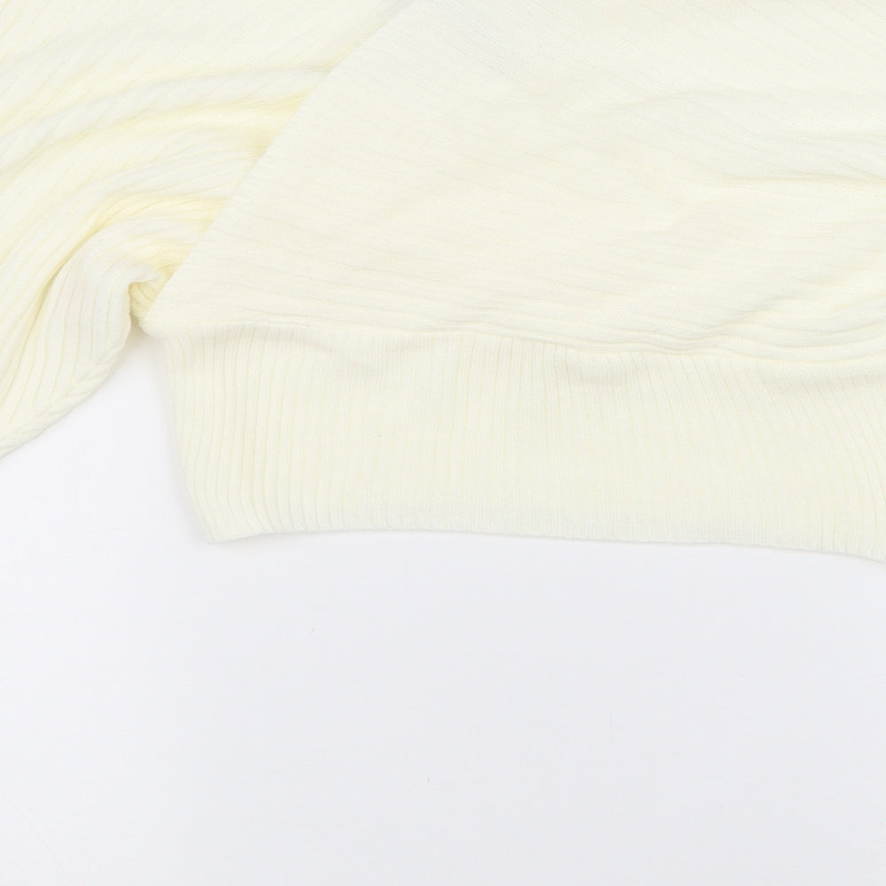 PRETTYLITTLETHING Womens White Pullover Jumper Size S