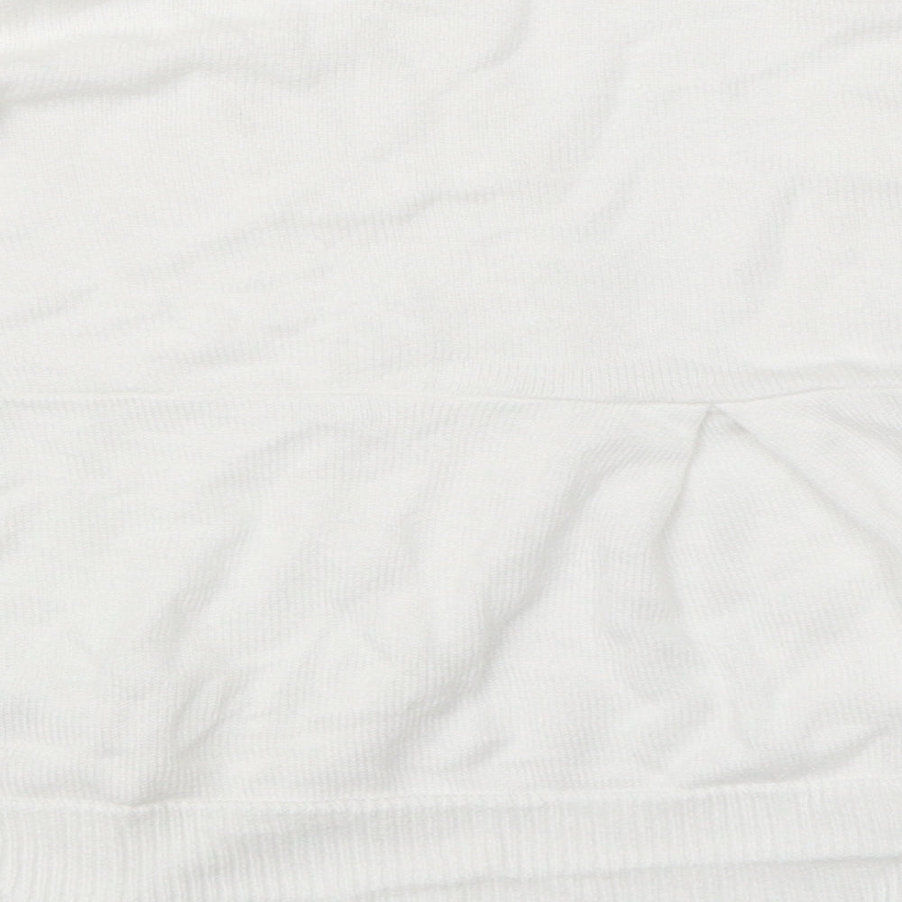 Wallis Womens White Pullover Jumper Size M