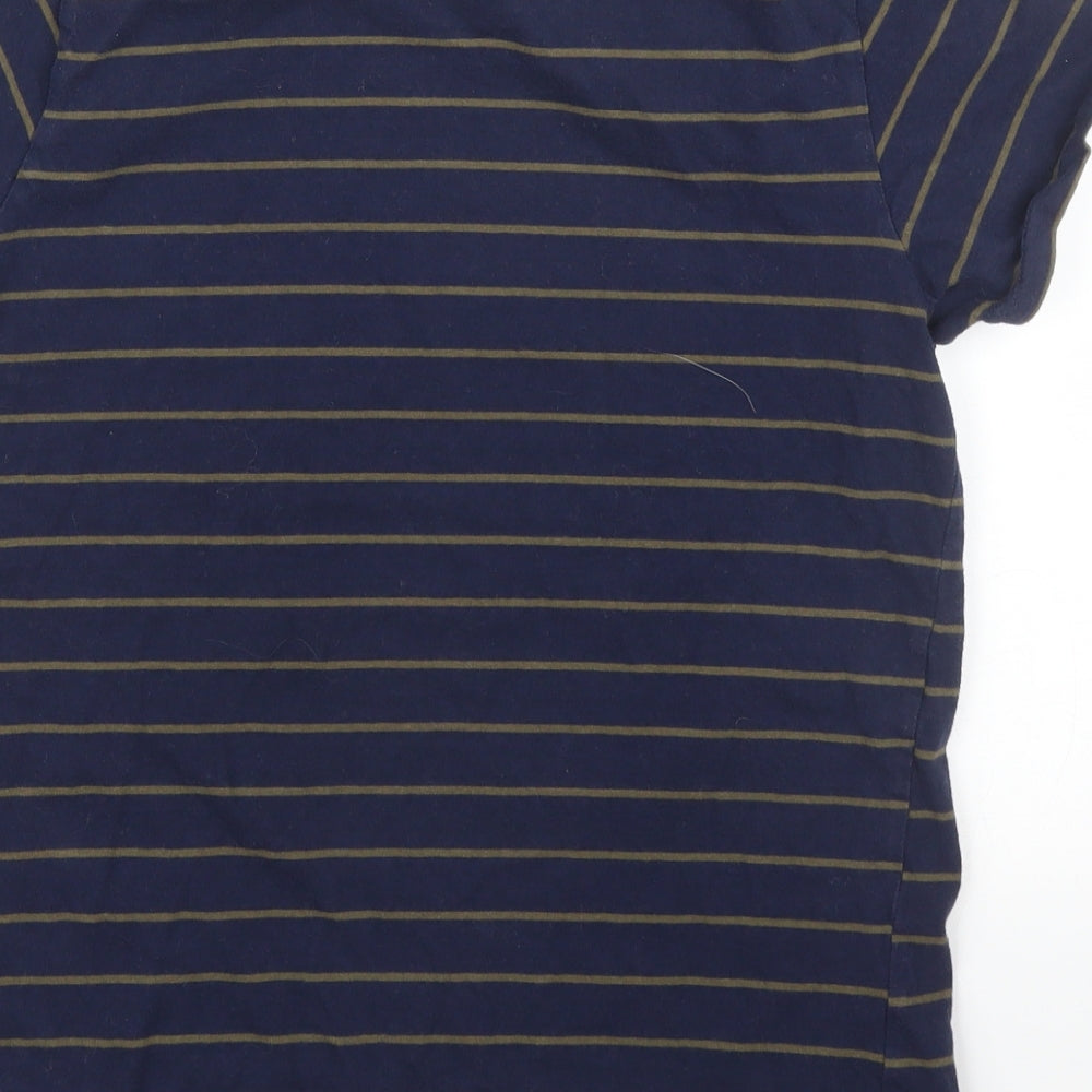 Primark Boys Blue Striped Basic T-Shirt Size 12 Years