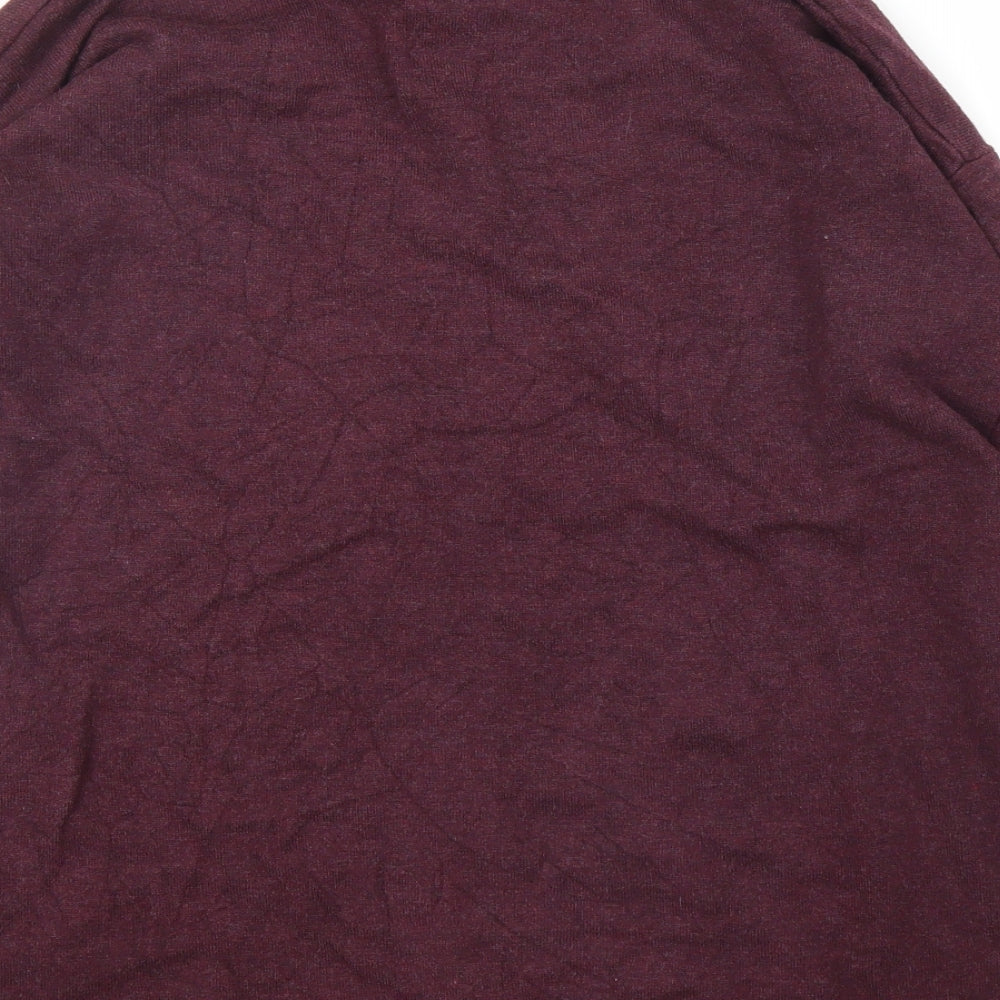 Papaya Mens Purple Pullover Jumper Size M