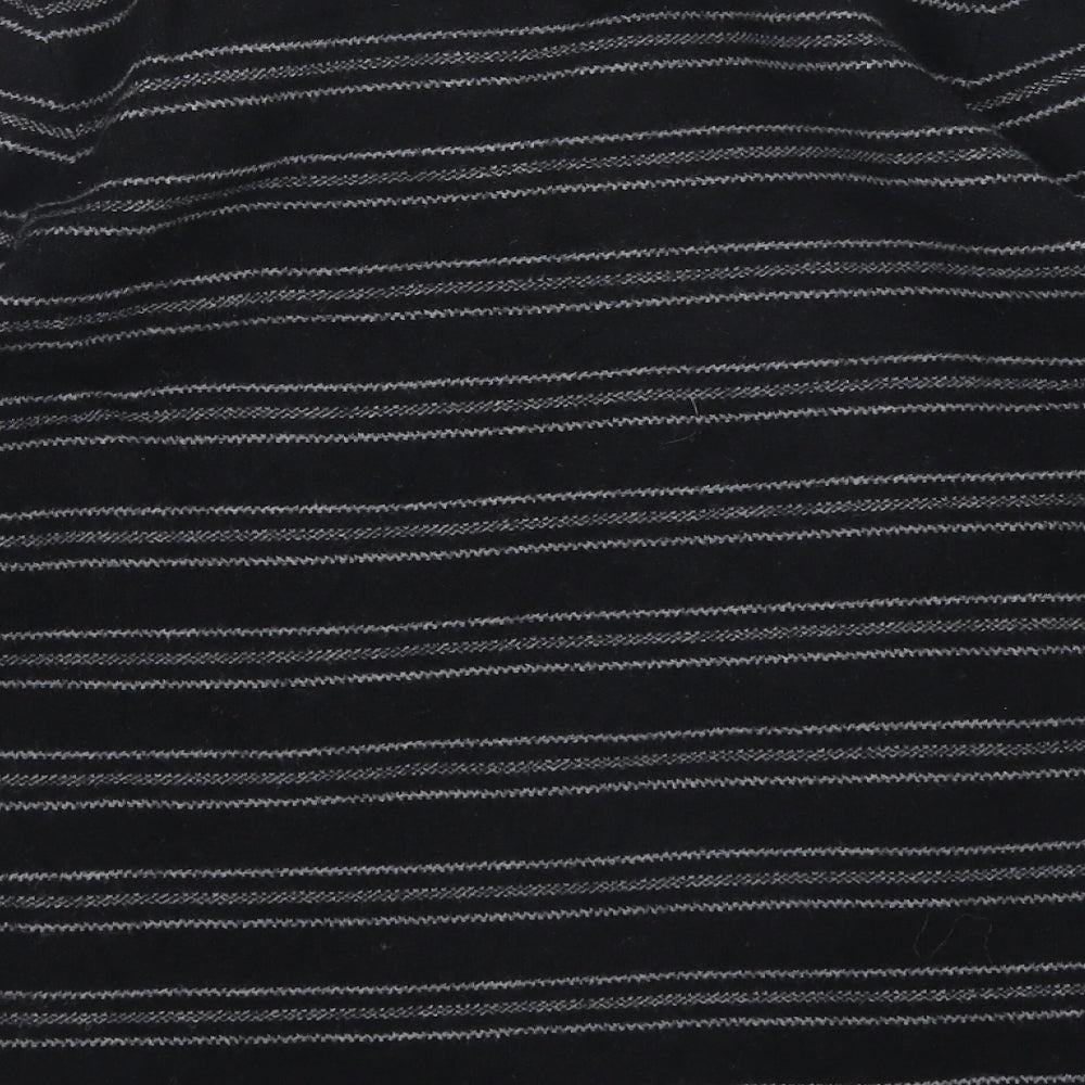 Kenar Womens Black Striped Pullover Jumper Size M