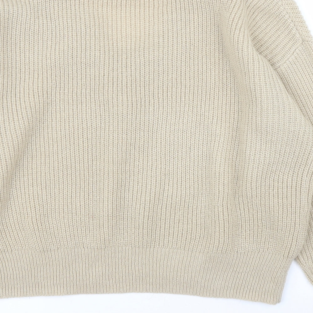 H&M Womens Beige Pullover Jumper Size S