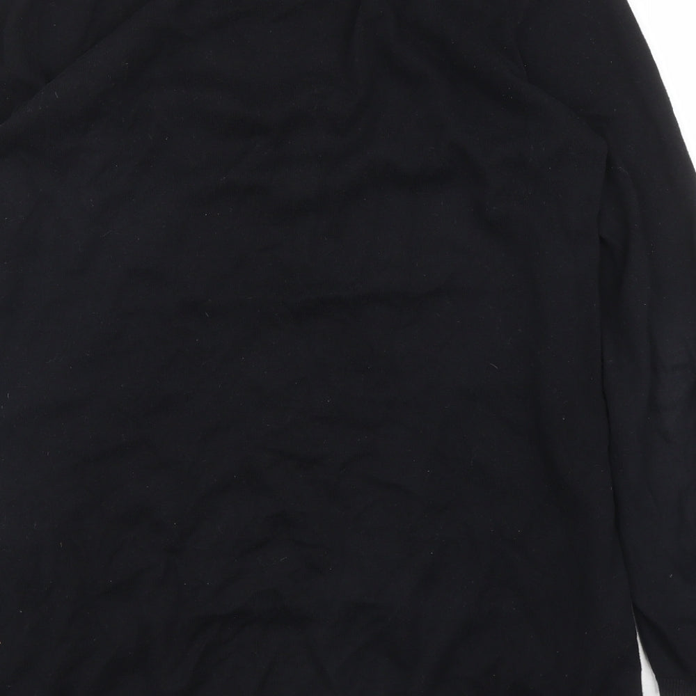 NEXT Womens Black Floral Basic Blouse Size 10