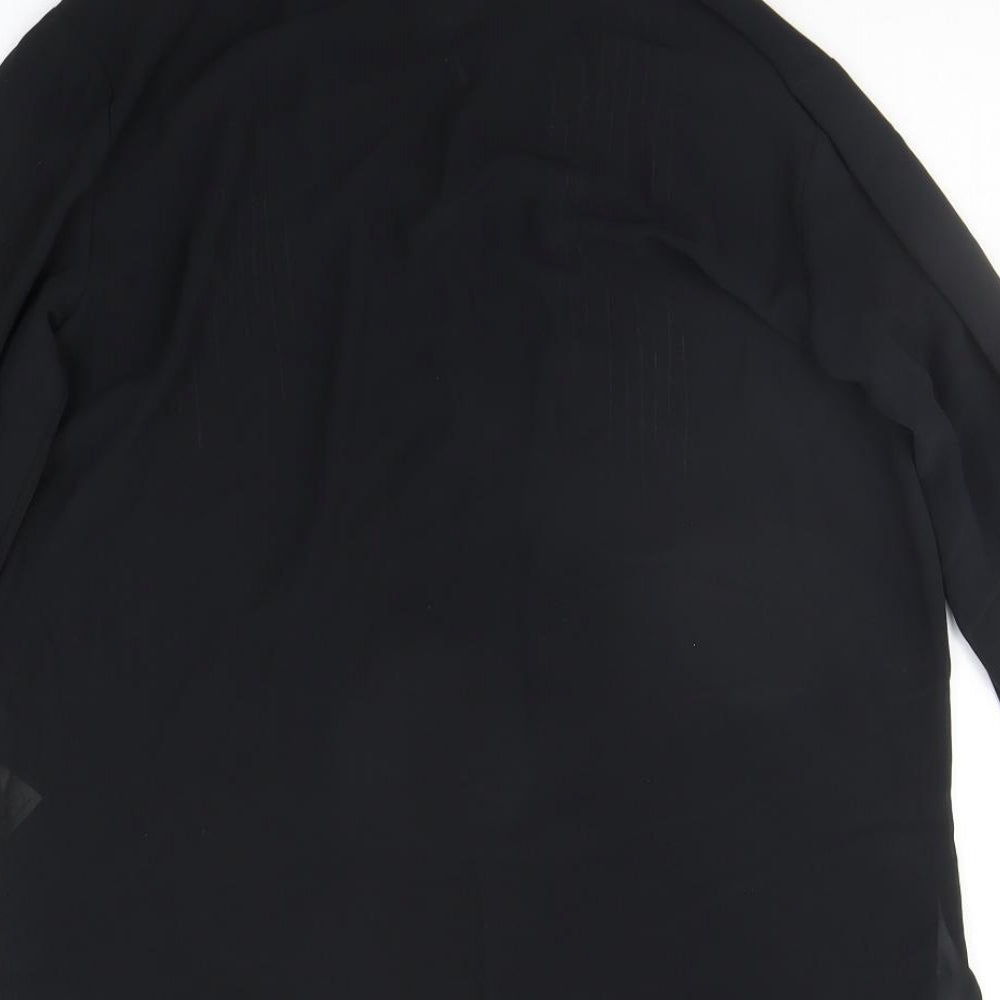 NEXT Womens Black Basic Button-Up Size 8