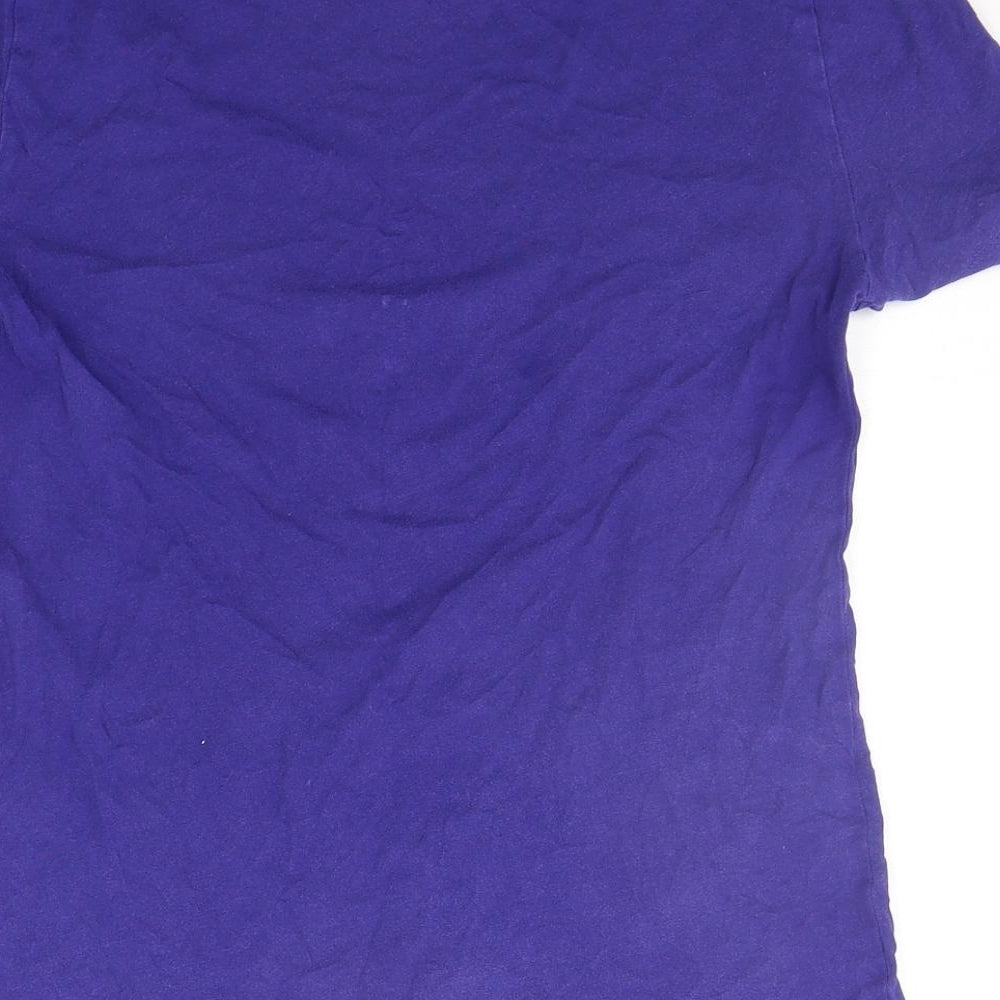 Marks & Spencer Womens Purple Basic T-Shirt Size 8
