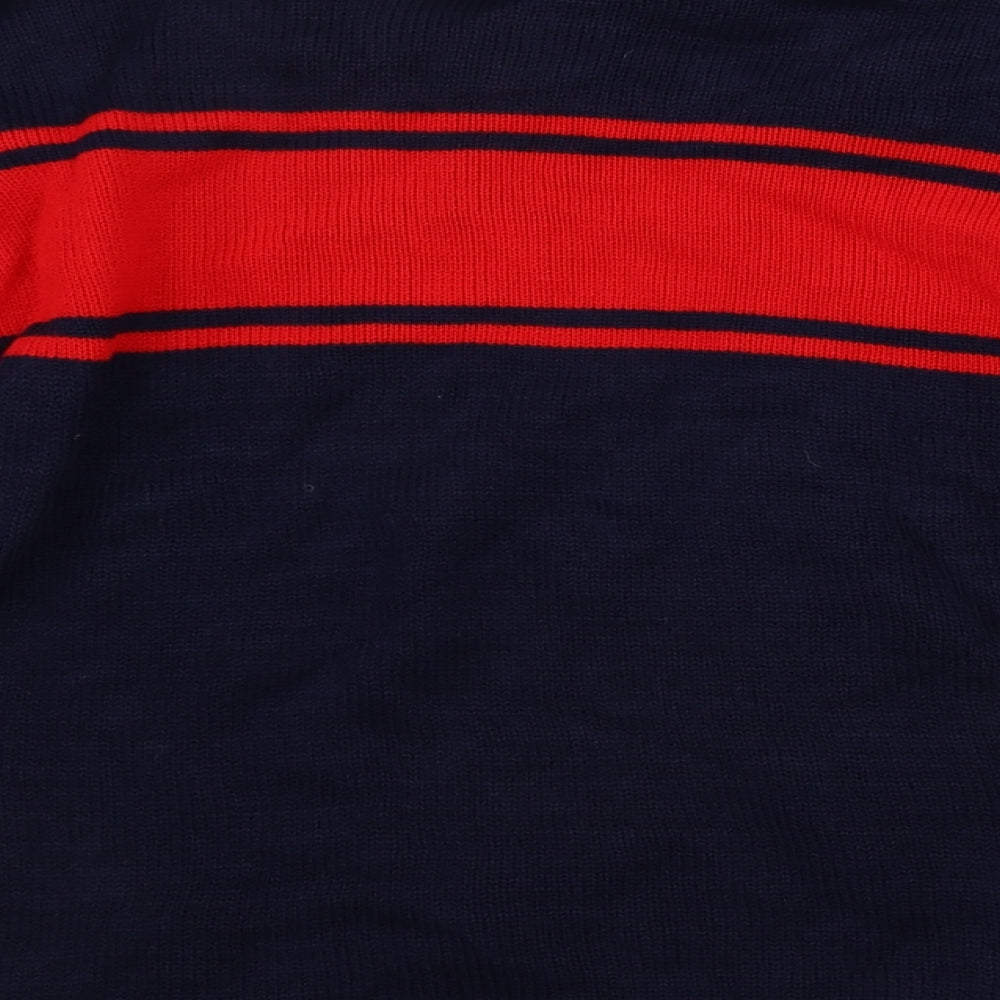 Boohoo Mens Blue Pullover Jumper Size M