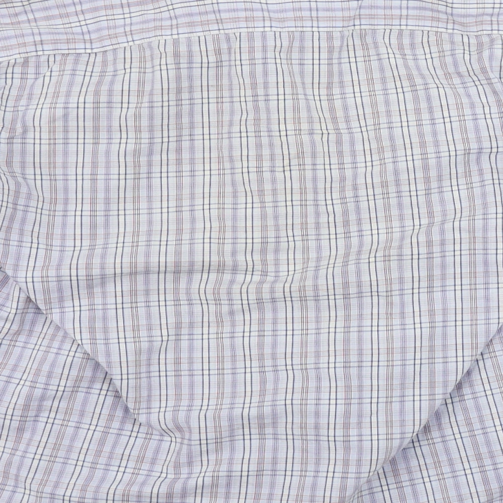 Sergio Tacchini Mens Blue Check Button-Up Size M