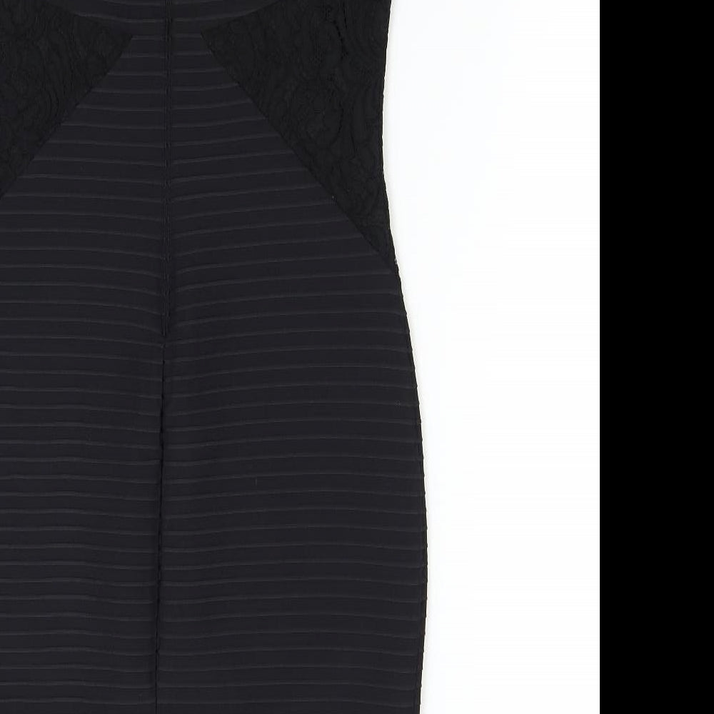 M&Co Womens Black Shift Size 12