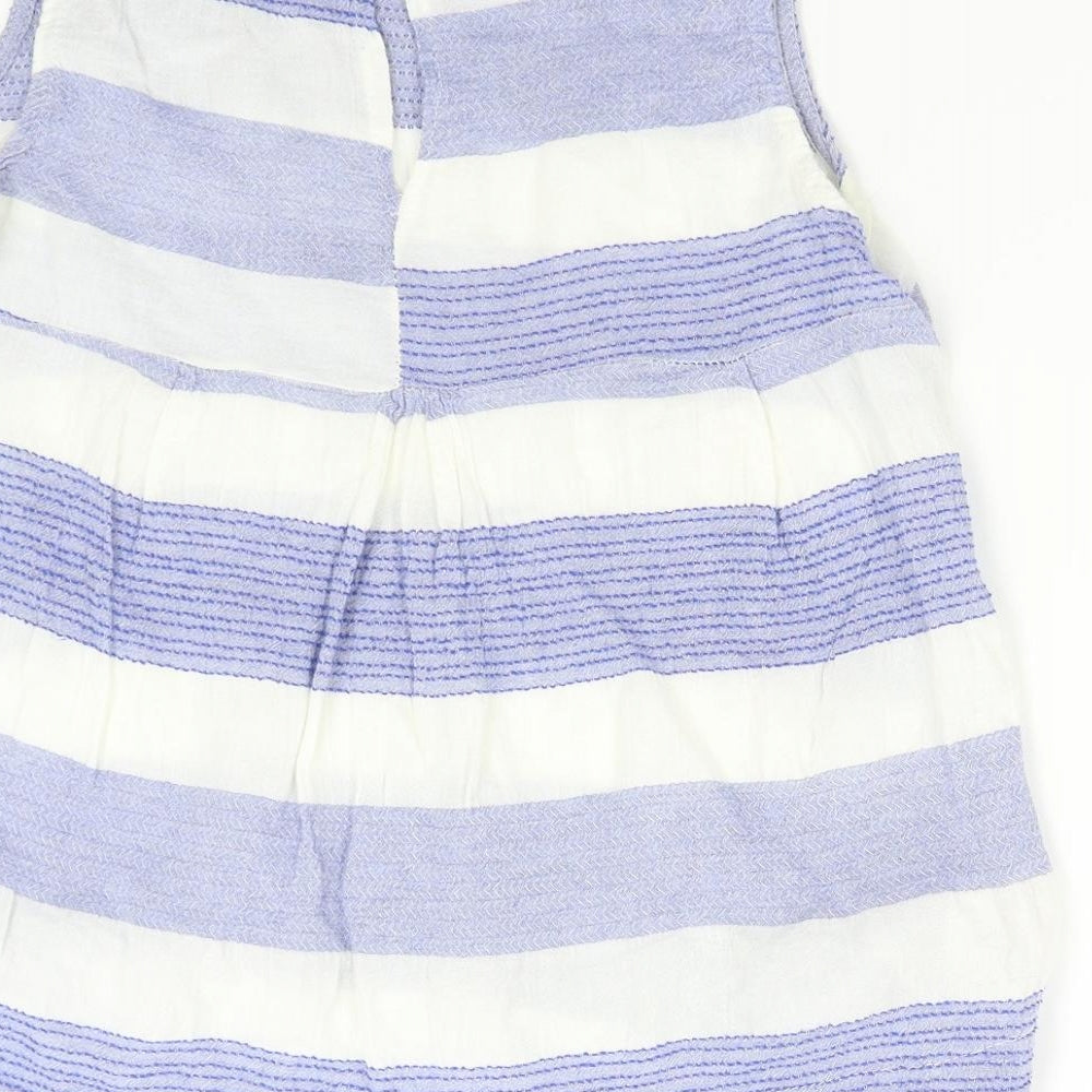 Preworn Womens Blue Striped Camisole Blouse Size M