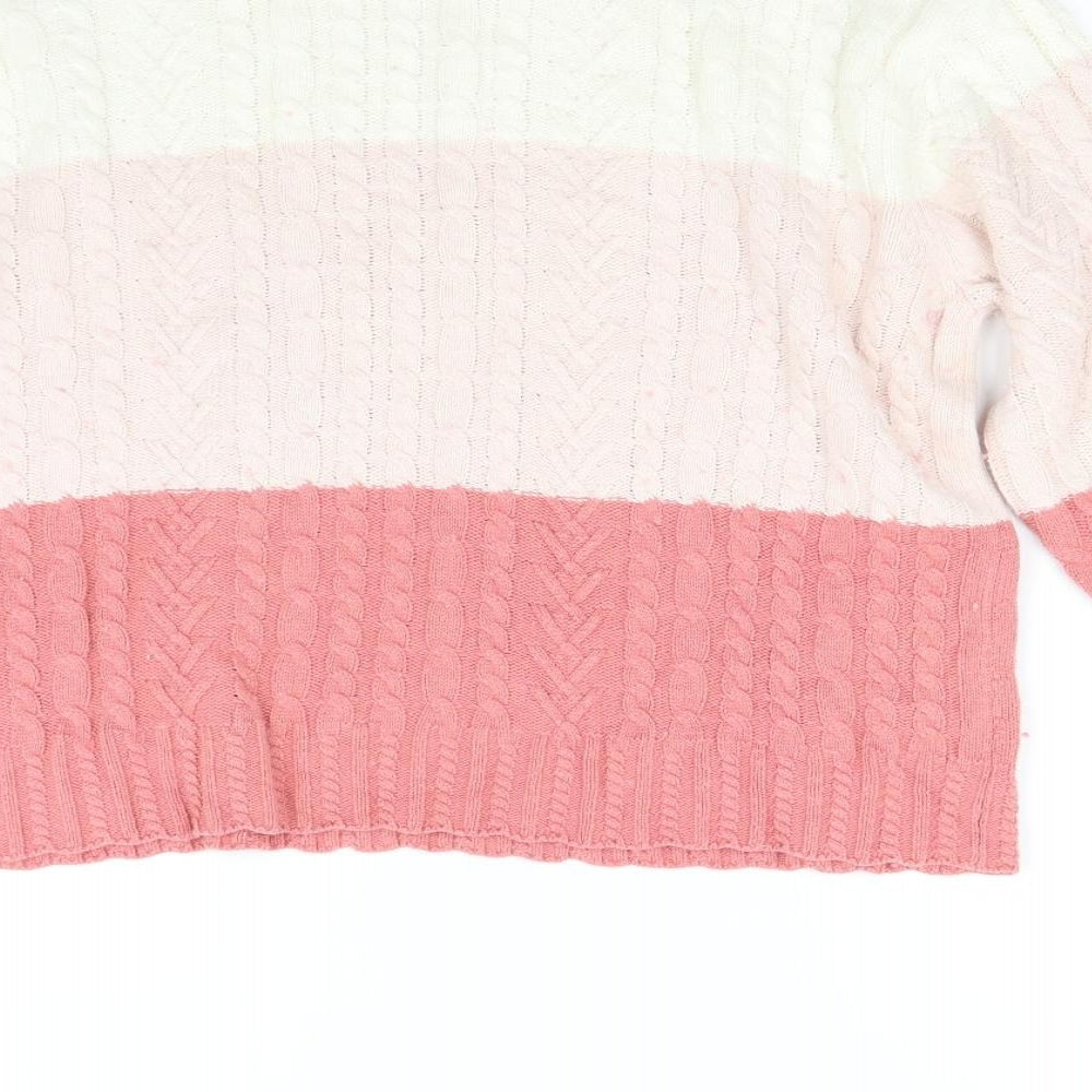 Marks & Spencer Womens Multicoloured Knit Pullover Jumper Size M
