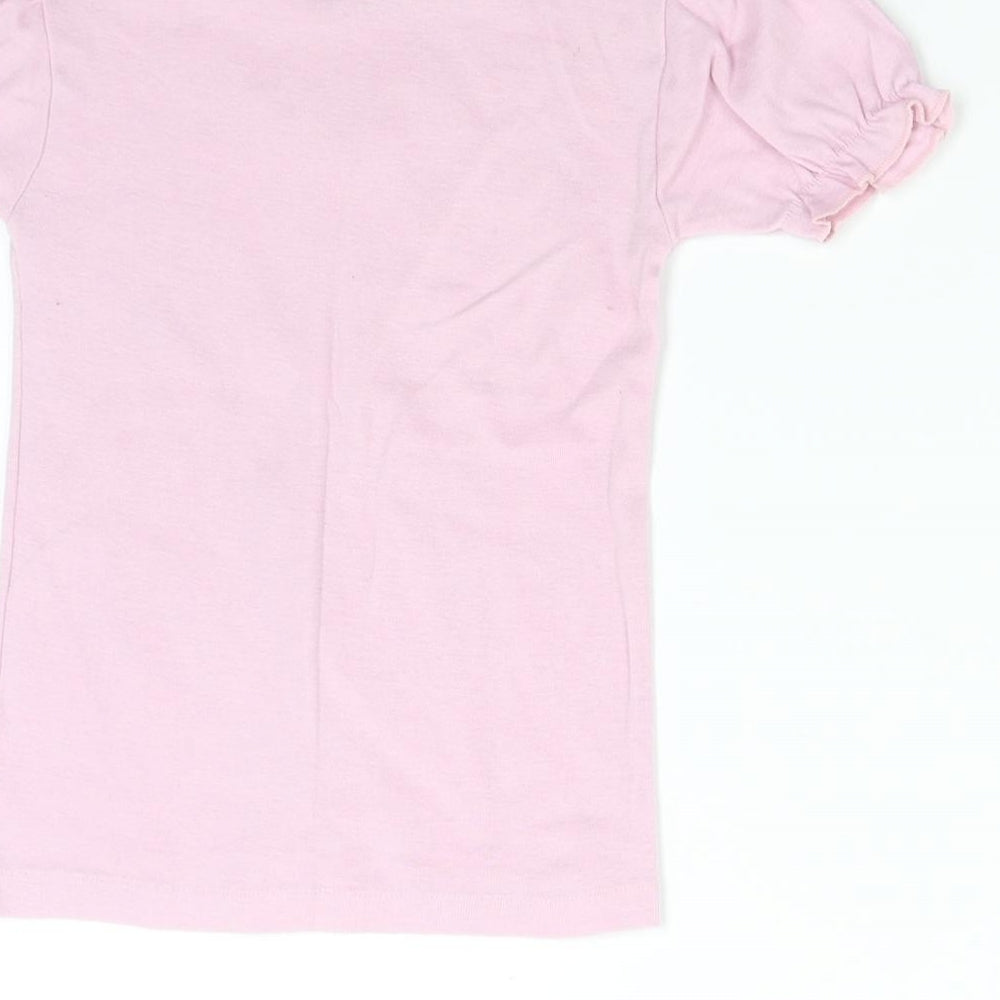 Mothercare Girls Pink Basic T-Shirt Size 8 Years