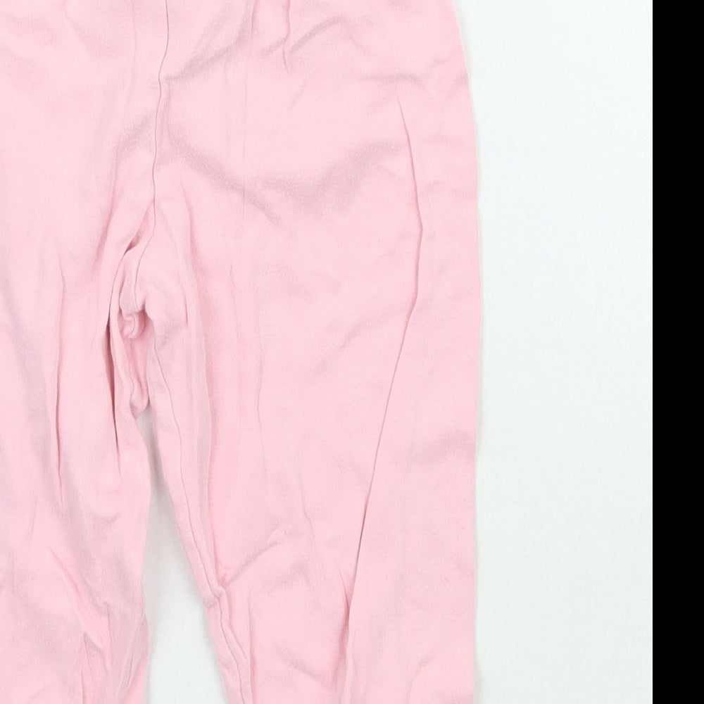 Mothercare Girls Pink Sweatpants Trousers Size 2 Years
