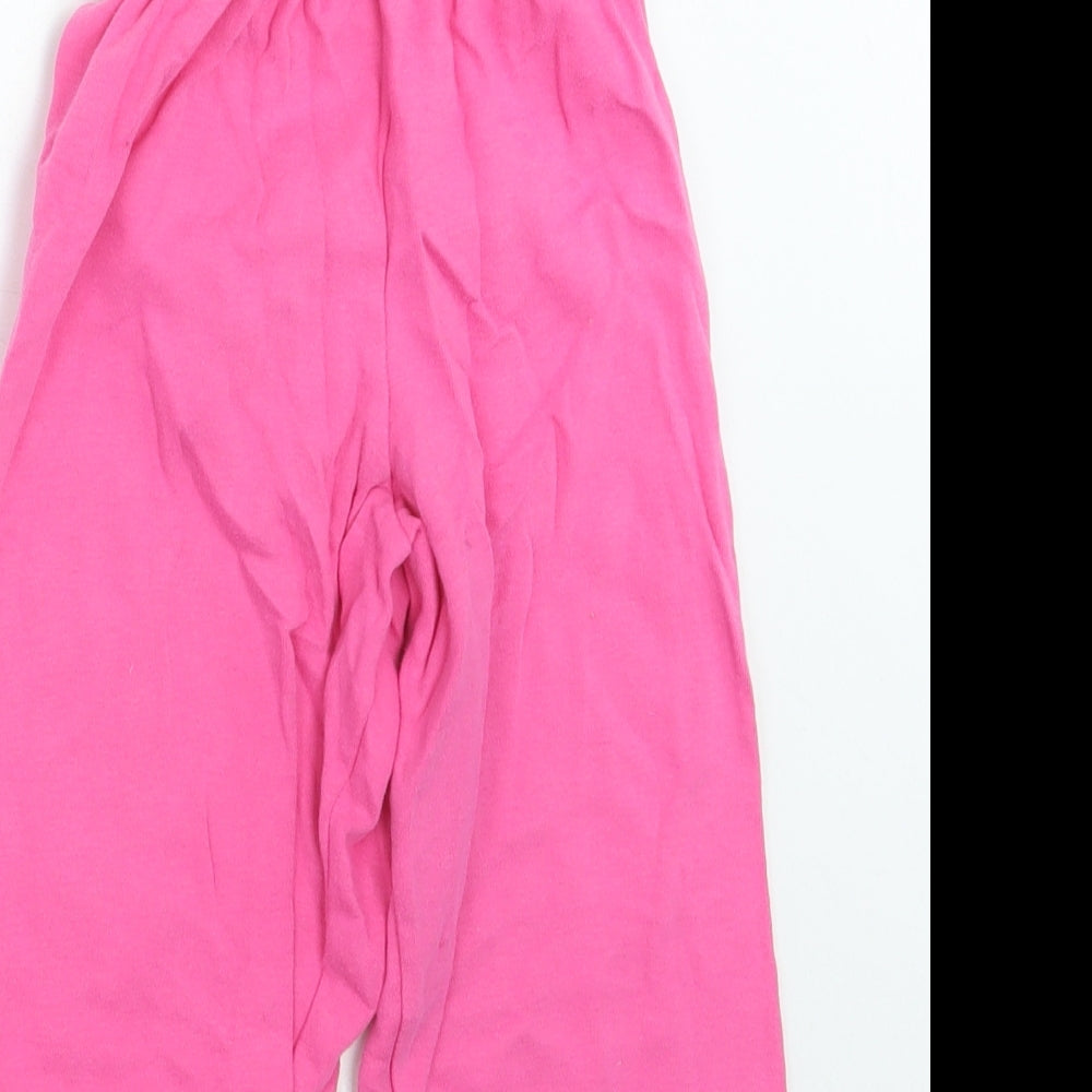 Mothercare Girls Pink Sweatpants Trousers Size 2 Years