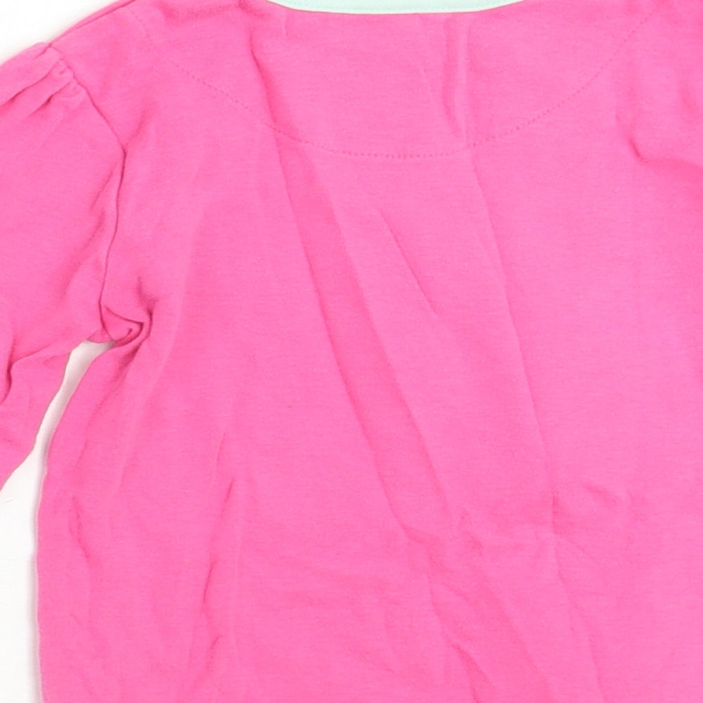 Mothercare Girls Pink Basic T-Shirt Size 2 Years